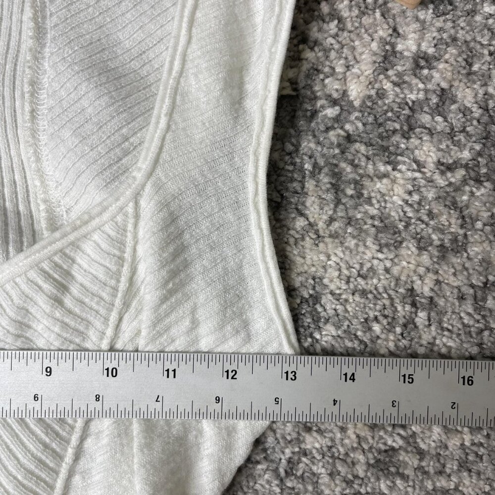 We The Free Tank Top Womens Small White Ribbed Sleeveless Fitted Stretch Casual - Picture 3 of 5